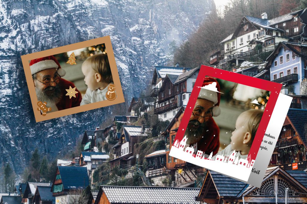 La carte postale SimplyCards et la carte Duo, deux formats idéals pour écrire une lettre de la part du père Noël