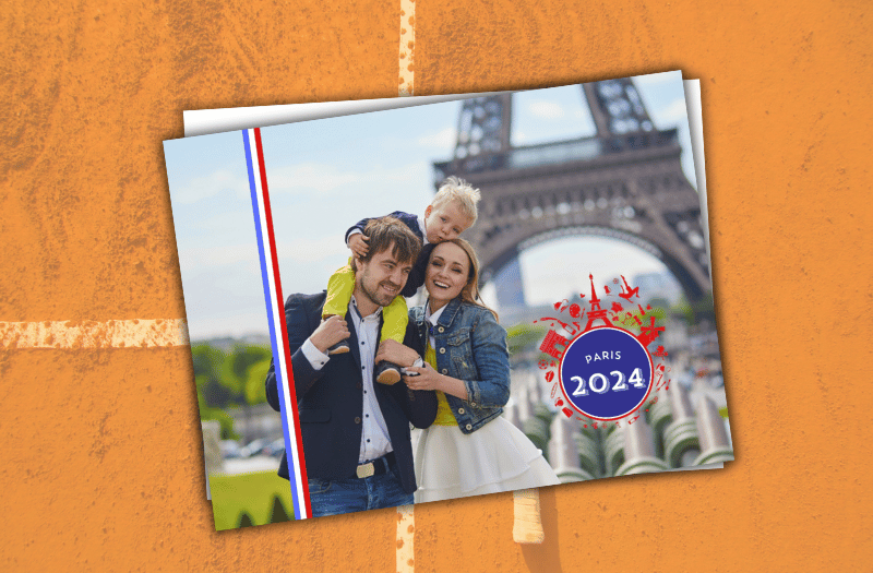 Carte postale personnalisée des jeux olympiques de Paris 2024