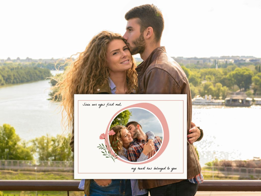 carte postale saint valentin