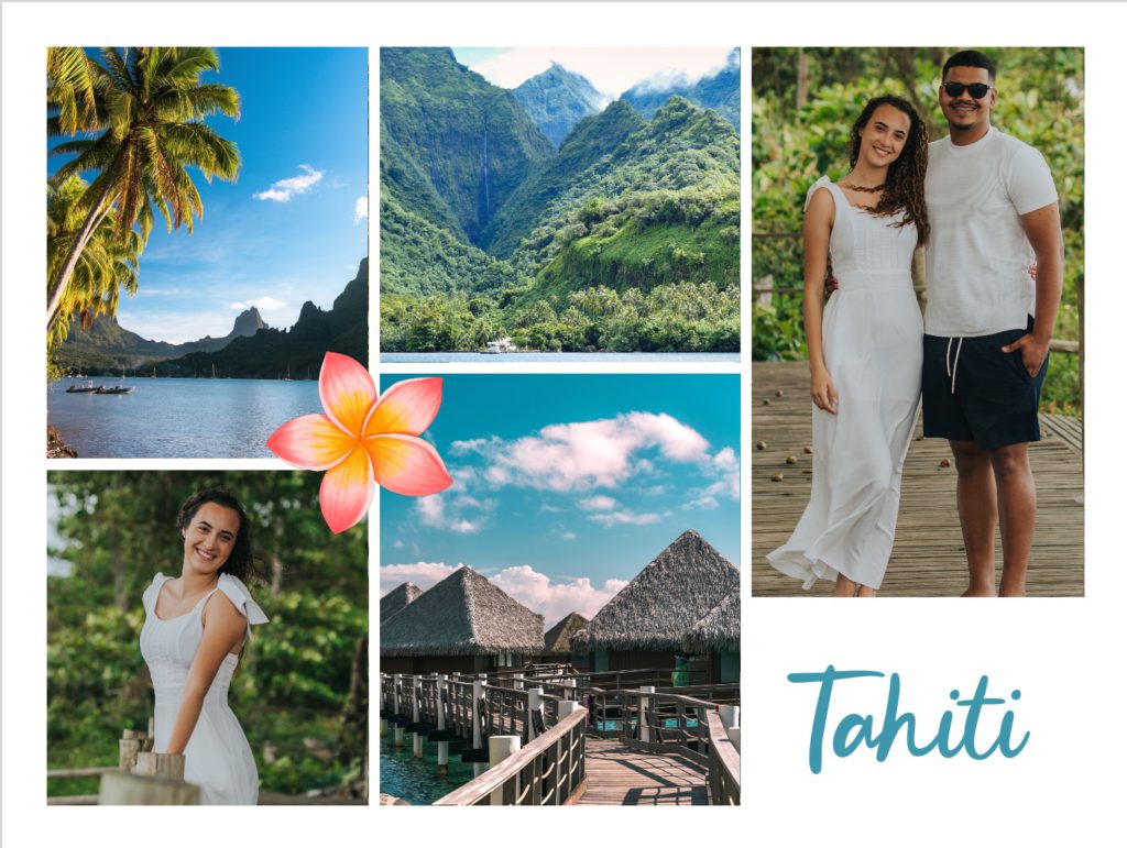 carte postale personnalisée de Tahiti